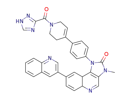 1-(4-(1-(1H-1,2,4-triazol-3-carbonyl)-1,2,3,6-tetrahydropyridin-4-yl)phenyl)-3-methyl-8-(quinolin-3-yl)-1H-imidazo[4,5-c]quinolin-2-(3H)-one