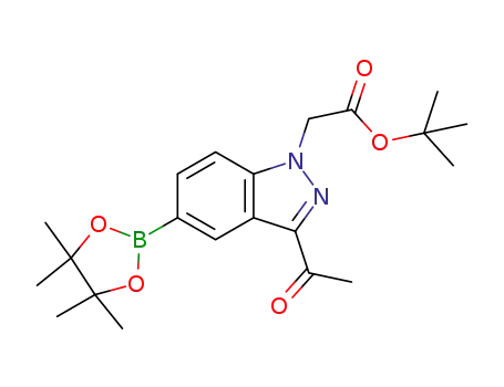 tert-butyl 2-(3-acetyl-5-(4,4,5,5-tetramethyl-1,3,2-dioxaborolan-2-yl)-1H-indazol-1-yl)acetate