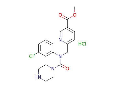 methyl 6-((N-(3-chlorophenyl)piperazine-1-carboxamido)methyl)nicotinate hydrochloride