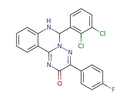 6-(2,3-dichlorophenyl)-3-(4-fluorophenyl)-6,7-dihydro-2H-[1,2,4]triazino[2,3-c]quinazolin-2-one