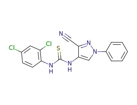 1-(3-cyano-1-phenyl-1H-pyrazol-4-yl)-3-(2,4-dichlorophenyl)thiourea