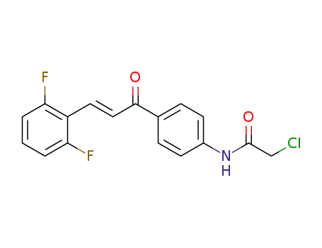 (E)-2-chloro-N-(4-(3-(2,6-difluorophenyl)acryloyl)phenyl)acetamide