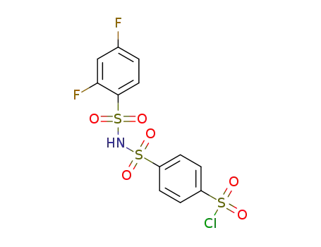 4-(N-((2,4-difluorophenyl)sulfonyl)sulfamoyl)benzenesulfonyl chloride