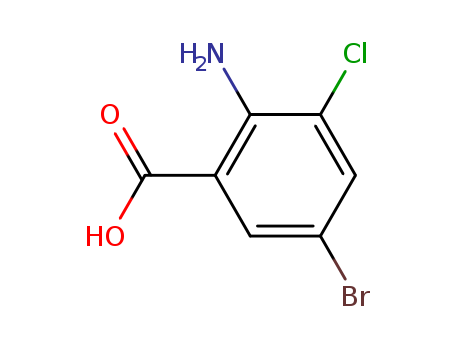 2-Amino-5-bromo-3-chlorobenzoic acid cas no. 58026-21-4 98%