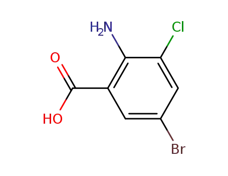 2-amino-5-bromo-3-chloro-benzoic acid