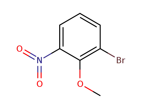 Molecular Structure of 98775-19-0 (1-Bromo-2-methoxy-3-nitro-benzene)