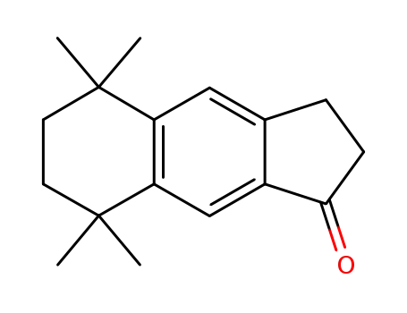 Molecular Structure of 102296-82-2 (1H-Benz[f]inden-1-one, 2,3,5,6,7,8-hexahydro-5,5,8,8-tetramethyl-)
