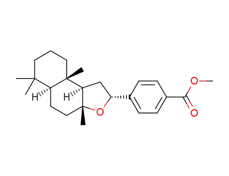 methyl 4-((2R,3aR,5aS,9aS,9bR)-3a,6,6,9a-tetramethyldodecahydronaphtho[2,1-b]furan-2-yl)benzoate