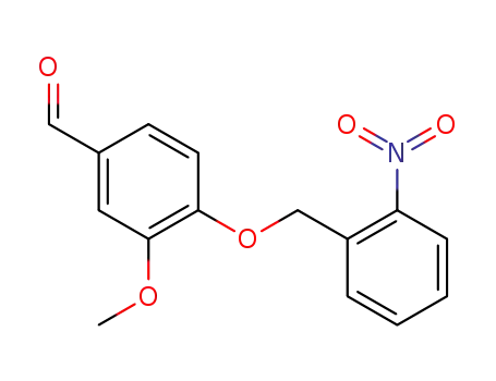 Molecular Structure of 331463-81-1 (4-((2-NITROBENZYL)OXY)-3-METHOXYBENZALDEHYDE)
