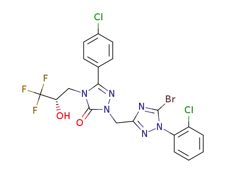 2-{[5-bromo-1-(2-chlorophenyl)-1H-1,2,4-triazol-3-yl]methyl}-5-(4-chlorophenyl)-4-[(2S)-3,3,3-trifluoro-2-hydroxypropyl]-2,4-dihydro-3H-1,2,4-triazol-3-one