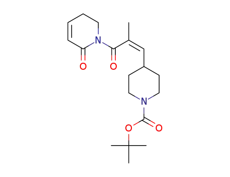 (Z)-tert-butyl 4-(2-methyl-3-oxo-3-(2-oxo-5,6-dihydropyridin-1(2H)-yl)prop-1-enyl)piperidine-1-carboxylate