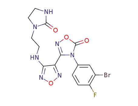 4‐(3‐bromo‐4‐fluorophenyl)‐3‐(4‐{[2‐(2‐oxoimidazolidin‐1‐yl)ethyl]amino}‐1,2,5‐oxadiazol‐3‐yl)‐1,2,4‐oxadiazol‐5‐one