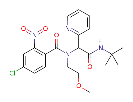 N-(2-(tert-butylamino)-2-oxo-1-(pyridin-2-yl)ethyl)-4-chloro-N-(2-methoxyethyl)-2-nitrobenzamide