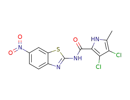 3,4-dichloro-5-methyl-N-(6-nitrobenzo[d]thiazol-2-yl)-1H-pyrrole-2-carboxamide