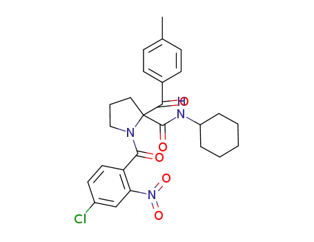 1-(4-chloro-2-nitrobenzoyl)-N-cyclohexyl-2-(4-methylbenzoyl)pyrrolidine-2-carboxamide
