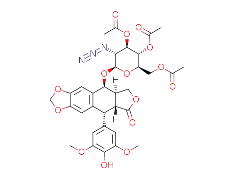 3″,4″,6″-tri-O-acetyl-2-azido-deoxy-4′-desmethylepipdophyllotoxin-β-D-glucopyranoside