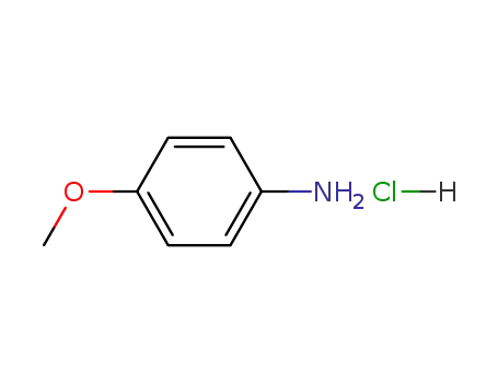 Molecular Structure of 20265-97-8 (P-ANISIDINE HYDROCHLORIDE)