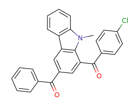 (3-benzoyl-9-methyl-9H-carbazol-1-yl)(4-chlorophenyl)methanone
