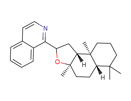 1-((3aR,5aS,9aS,9bR)-3 a,6,6,9a-tetramethyldodecahydronaphtho[2,1-b]furan-2-yl)isoquinoline
