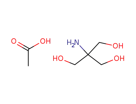 Molecular Structure of 6850-28-8 (Tris(hydroxymethyl)aminomethane acetate salt)