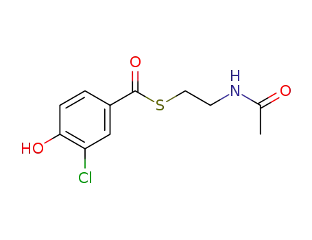 S-2-acetamidoethyl 3-chloro-4-hydroxybenzothioate