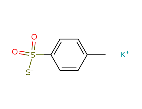 Molecular Structure of 28519-50-8 (P-TOLUENETHIOSULFONIC ACID POTASSIUM SALT)