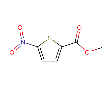 Molecular Structure of 5832-01-9 (5-NITROTHIOPHENE-2-CARBOXYLICMETHYLESTER)