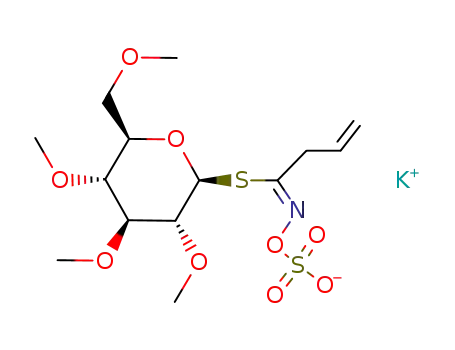 tetra-O-methyl-S-((Z)-N-sulfooxy-but-3-eneimidoyl)-1-thio-β-D-glucopyranose; potassium