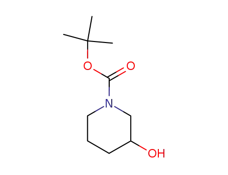 Molecular Structure of 85275-45-2 (1-Boc-3-hydroxypiperidine)