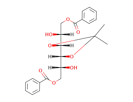 Molecular Structure of 51432-64-5 (1,6-di-O-benzoyl-3,4-O-(1-methylethylidene)hexitol)
