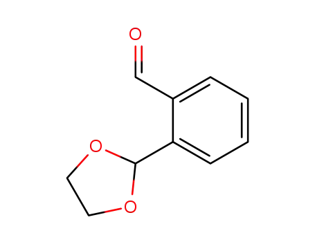 Molecular Structure of 59259-01-7 (Benzaldehyde, 2-(1,3-dioxolan-2-yl)-)