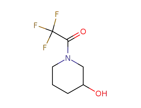 Molecular Structure of 73193-62-1 (3-Piperidinol, 1-(trifluoroacetyl)-)