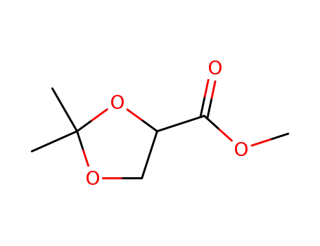 Molecular Structure of 108865-84-5 (1,3-Dioxolane-4-carboxylicacid,2,2-dimethyl-,methylester(9CI))