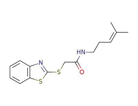2-(Benzothiazol-2-ylsulfanyl)-N-(4-methyl-pent-3-enyl)-acetamide