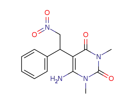 6-amino-1,3-dimethyl-5-(2-nitro-1-phenylethyl)pyrimidine-2,4(1H,3H)-dione