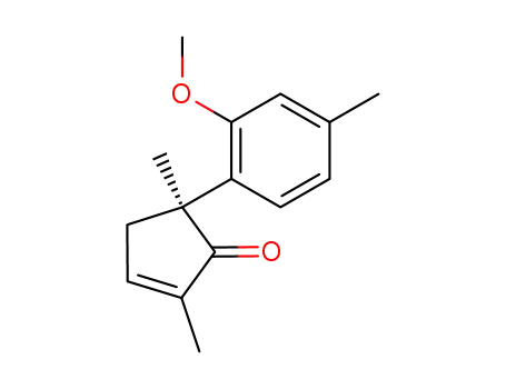 (S)-5-(2-Methoxy-4-methyl-phenyl)-2,5-dimethyl-cyclopent-2-enone