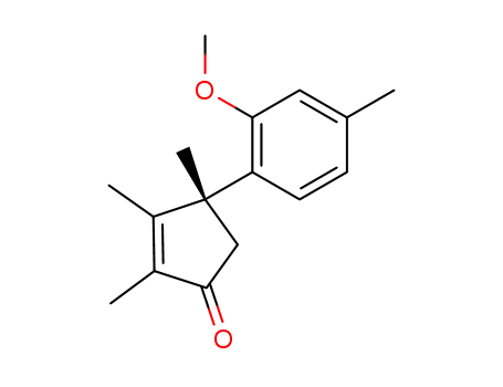 (R)-4-(2-Methoxy-4-methyl-phenyl)-2,3,4-trimethyl-cyclopent-2-enone