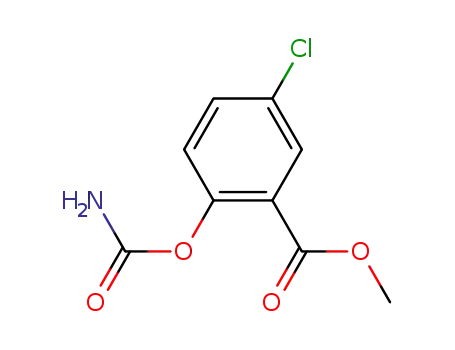 Molecular Structure of 88599-37-5 (methyl 2-(carbamoyloxy)-5-chlorobenzoate)