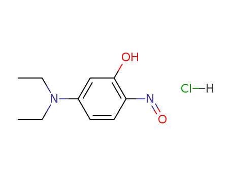 Molecular Structure of 25953-06-4 (2-NITROSO-5-DIETHYLAMINOPHENOL HYDROCHLORIDE)