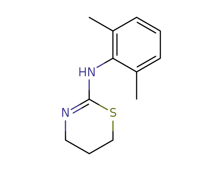 Molecular Structure of 7361-61-7 (4H-1,3-Thiazin-2-amine,N-(2,6-dimethylphenyl)-5,6-dihydro-)