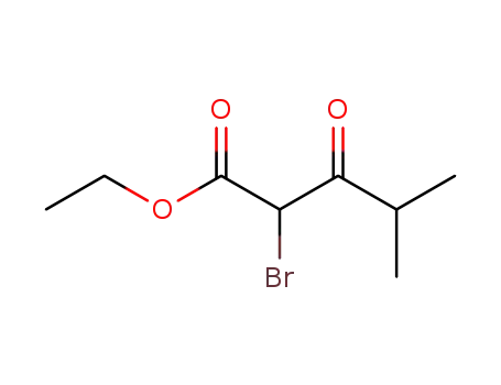 Molecular Structure of 81569-67-7 (Pentanoic acid, 2-bromo-4-methyl-3-oxo-, ethyl ester)