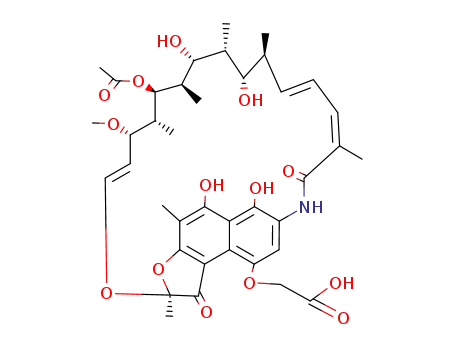 Molecular Structure of 13929-35-6 (Rifamycin, 4-O-(carboxymethyl)-)