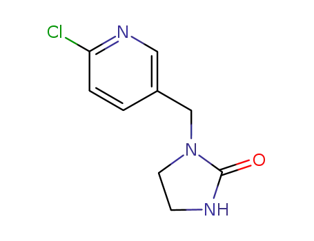Molecular Structure of 120868-66-8 (1-[(6-chloropyridin-3-yl)methyl]imidazolidin-2-one)