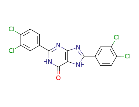 2,8-Bis-(3,4-dichloro-phenyl)-1,7-dihydro-purin-6-one