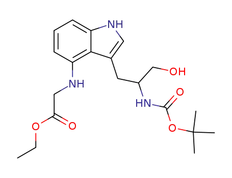 [3-(2-tert-Butoxycarbonylamino-3-hydroxy-propyl)-1H-indol-4-ylamino]-acetic acid ethyl ester