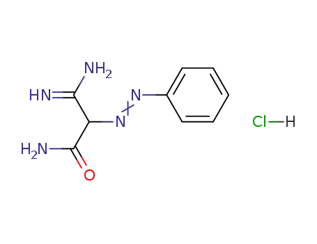 Molecular Structure of 6285-64-9 (2-FORMAMIDINO-2-PHENYLDIAZOACETAMIDE HYDROCHLORIDE)