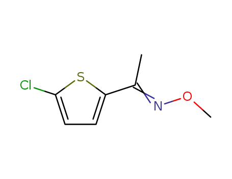 Molecular Structure of 114774-04-8 (Ethanone, 1-(5-chloro-2-thienyl)-, O-methyloxime)