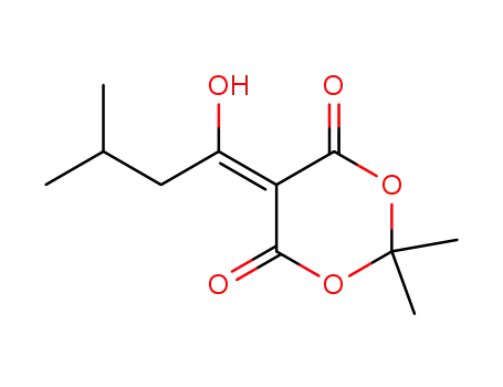 5-(1-hydroxy-3-methylbutylidene)-2,2-dimethyl-1,3-dioxane-4,6-dione