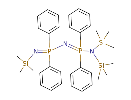 N-bis(trimethylsilyl)-N'-<(N''-trimethylsilyl)imino-(P-diphenyl)-phosphoranyl>imino-(P-diphenyl)phosphoranylamin
