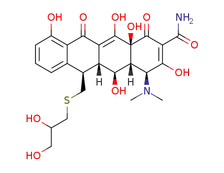 13-<(2,3-dihydroxypropyl)thio>-5-hydroxy-6-α-deoxytetracycline